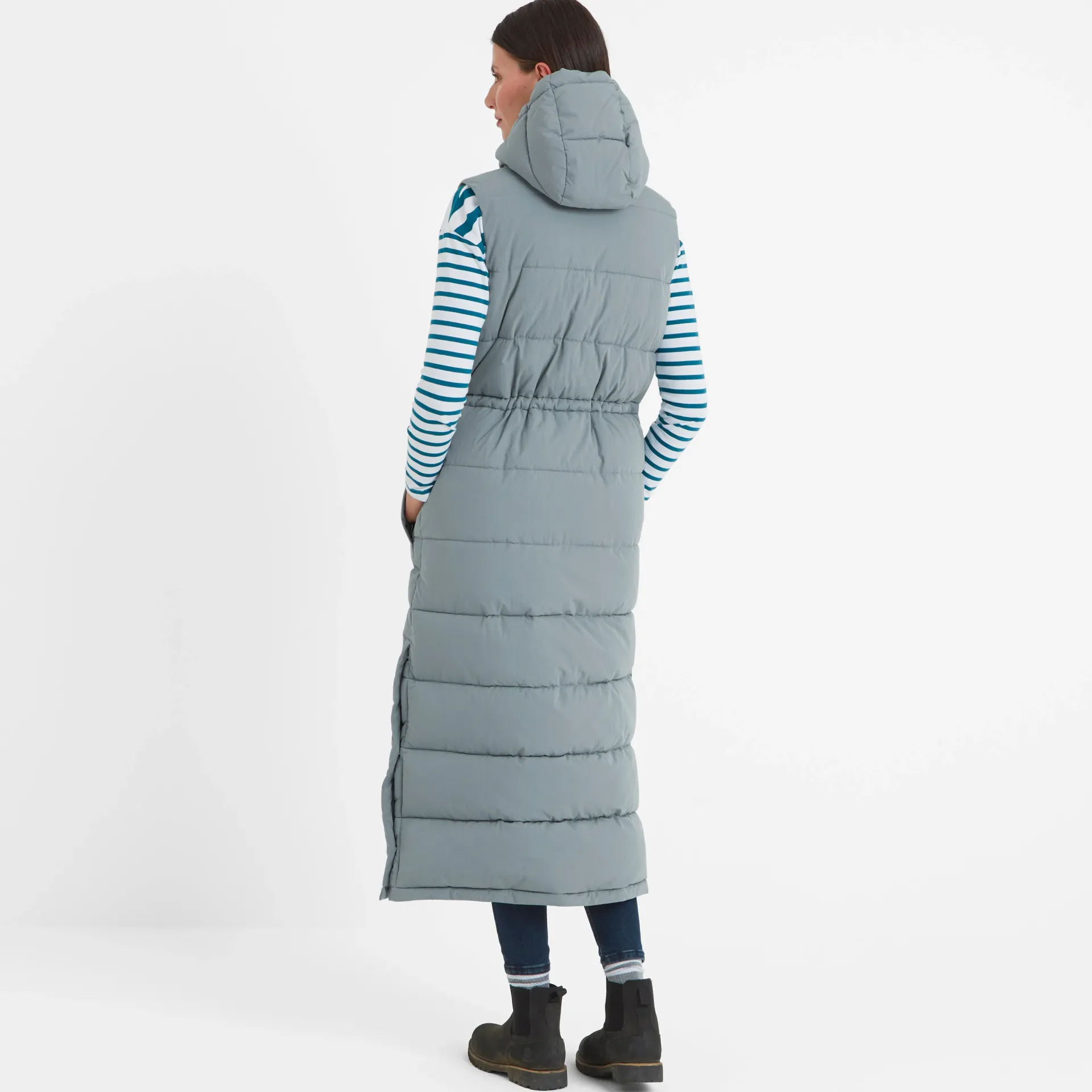 welham-womens-gilet-in-mist-gr-wZonciKT-3.webp Sale TOG24 Welham Womens Gilet In Mist Grey | Extra Long Gilet |