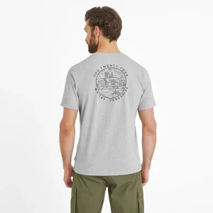 Outlet TOG24 Whitby Mens T-Shirt Light Grey Marl